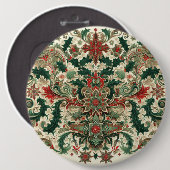 Viktorianisch/klassisch/Vintage Weihnachten Button (Vorne & Hinten)