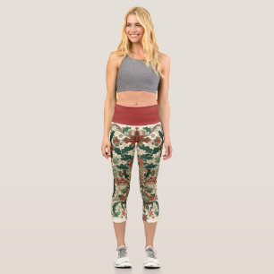 Viktorianisch/klassisch/Vintage Weihnachten Capri Leggings