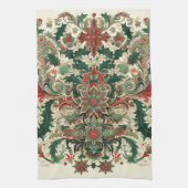 Viktorianisch/klassisch/Vintage Weihnachten Geschirrtuch (Vertikal)