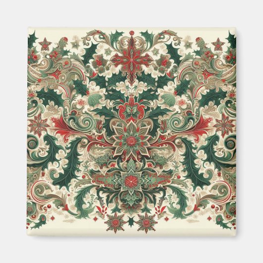 Viktorianisch/klassisch/Vintage Weihnachten Magnet (Vorne)