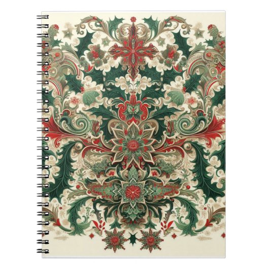 Viktorianisch/klassisch/Vintage Weihnachten Notizblock (Vorderseite)