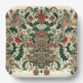 Viktorianisch/klassisch/Vintage Weihnachten Pappteller (Vorderseite)