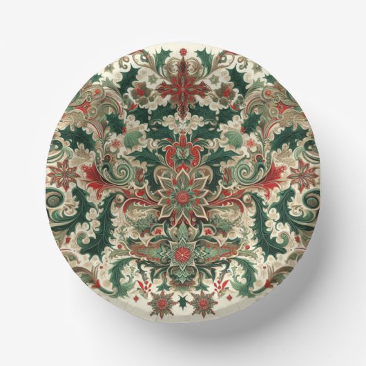 Viktorianisch/klassisch/Vintage Weihnachten Pappteller (Vorderseite)