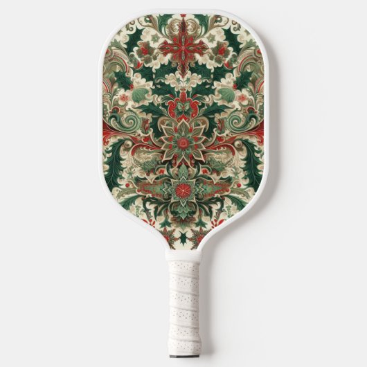 Viktorianisch/klassisch/Vintage Weihnachten Pickleball Schläger (Vorderseite)
