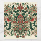 Viktorianisch/klassisch/Vintage Weihnachten Weinetikett (Einzelnes Label)