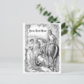 Viktorianisch Knight Postkarte (Stehend Vorderseite)