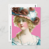 VIKTORIANISCH LADY FRAMAN POSTCARD POSTKARTE (Vorne/Hinten)