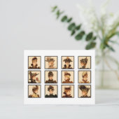 Viktorianisch Ladys Fashion Postkarte (Stehend Vorderseite)