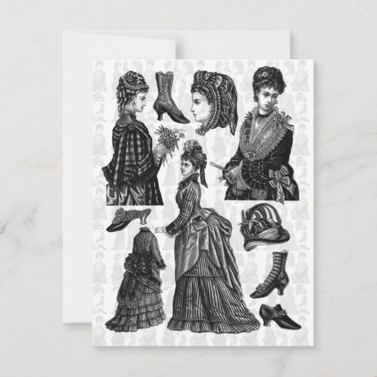 Viktorianisch Luncheon Einladung (Vorderseite)