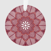 Viktorianisch Magenta Mandala Ornament (Vorderseite)