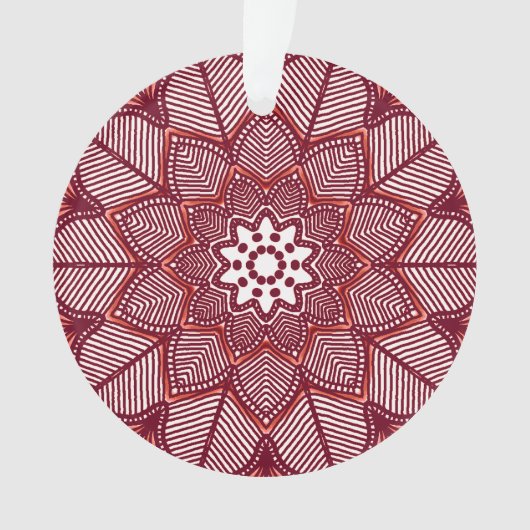 Viktorianisch Magenta Mandala Ornament (Vorderseite)