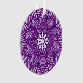 Viktorianisch Magenta Mandala Ornament (Vorderseite)