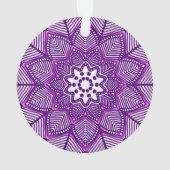 Viktorianisch Magenta Mandala Ornament (Rückseite)