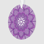 Viktorianisch Magenta Mandala Ornament (Vorderseite)