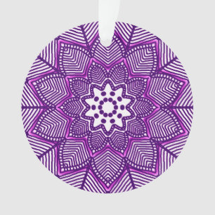 Viktorianisch Magenta Mandala Ornament