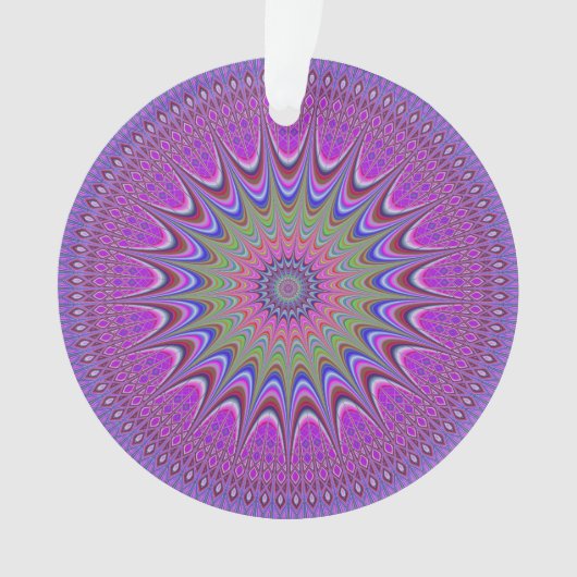 Viktorianisch Magenta Mandala Ornament (Vorderseite)
