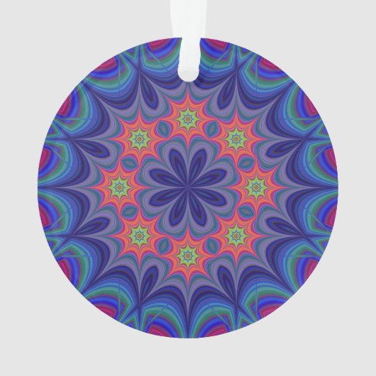 Viktorianisch Magenta Mandala Ornament (Rückseite)