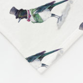 Viktorianisch Magpie Bird Fleecedecke (Ecke)