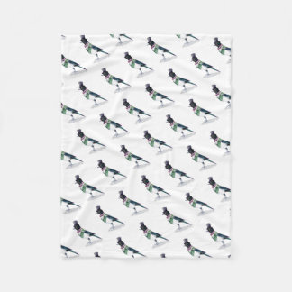 Viktorianisch Magpie Bird Fleecedecke