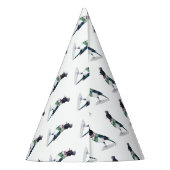 Viktorianisch Magpie Bird Partyhütchen (Rückseite)