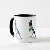 Viktorianisch Magpie Bird Tasse (Vorderseite Links)