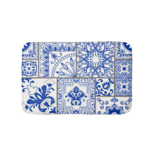 Viktorianisch Majolica: Patchwork Fliesenmuster. Badematte