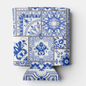 Viktorianisch Majolica: Patchwork Fliesenmuster. Dosenkühler (Rückseite)