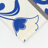 Viktorianisch Majolica: Patchwork Fliesenmuster. Fleecedecke (Ecke)