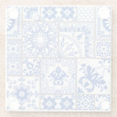 Viktorianisch Majolica: Patchwork Fliesenmuster. Glasuntersetzer (Rückseite)