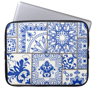 Viktorianisch Majolica: Patchwork Fliesenmuster. Laptopschutzhülle