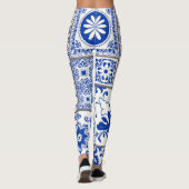 Viktorianisch Majolica: Patchwork Fliesenmuster. Leggings (Rückseite)