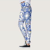 Viktorianisch Majolica: Patchwork Fliesenmuster. Leggings (Links)
