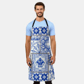 Viktorianisch Majolica: Patchwork Fliesenmuster. Schürze (Getragen)