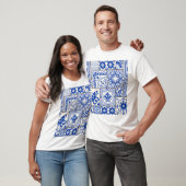 Viktorianisch Majolica: Patchwork Fliesenmuster. T-Shirt (Unisex)
