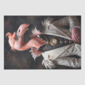Viktorianisch Male Flamingo - Decoupage- Seidenpapier (Vorderseite)