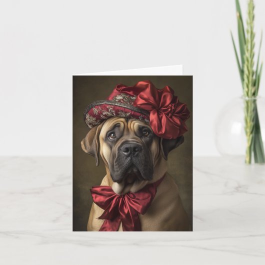 Viktorianisch Mastiff Weihnachten (Vorderseite)