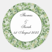 Viktorianisch Meadow Runder Aufkleber (Vorderseite)