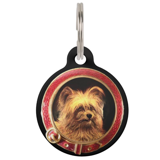 VIKTORIANISCH MINIATURE HUNDERPORTRAITS Skye Terri Tiermarke (Vorderseite)