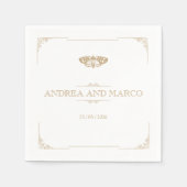 Viktorianisch Moth Elegant Gotische Hochzeit Serviette (Vorderseite)