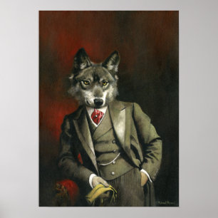 Viktorianisch Mr. Wolf Poster