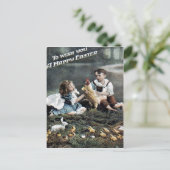 Viktorianisch Ostern Feiertagspostkarte (Stehend Vorderseite)