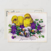 Viktorianisch Ostern Feiertagspostkarte (Vorne/Hinten)