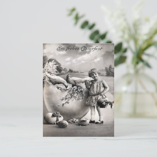 Viktorianisch Ostern Feiertagspostkarte (Stehend Vorderseite)