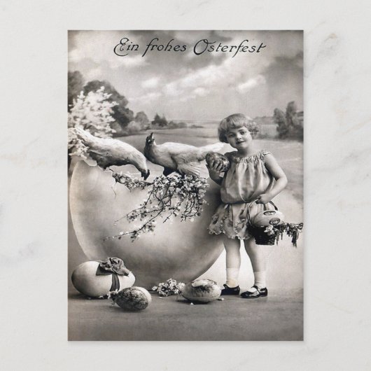 Viktorianisch Ostern Feiertagspostkarte (Vorderseite)