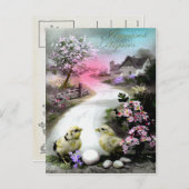 Viktorianisch Ostern Feiertagspostkarte (Vorne/Hinten)