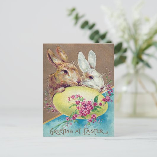 Viktorianisch Ostern Feiertagspostkarte (Stehend Vorderseite)