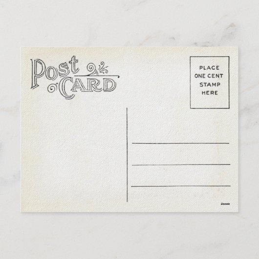 Viktorianisch Ostern Feiertagspostkarte (Rückseite)