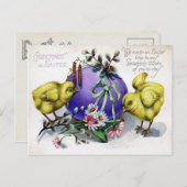 Viktorianisch Ostern Feiertagspostkarte (Vorne/Hinten)