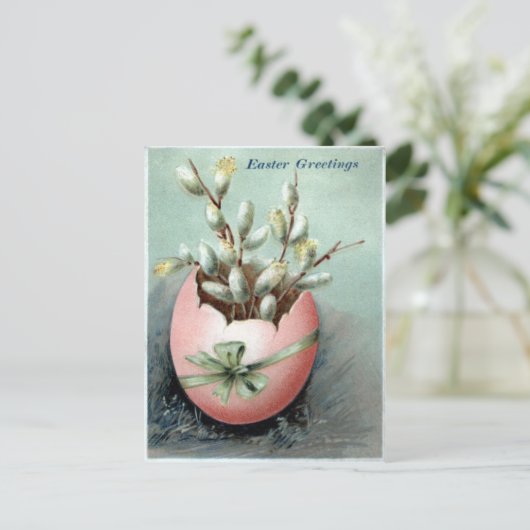 Viktorianisch Ostern Feiertagspostkarte (Stehend Vorderseite)