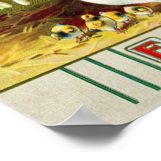 Viktorianisch Ostern Poster (Ecke)